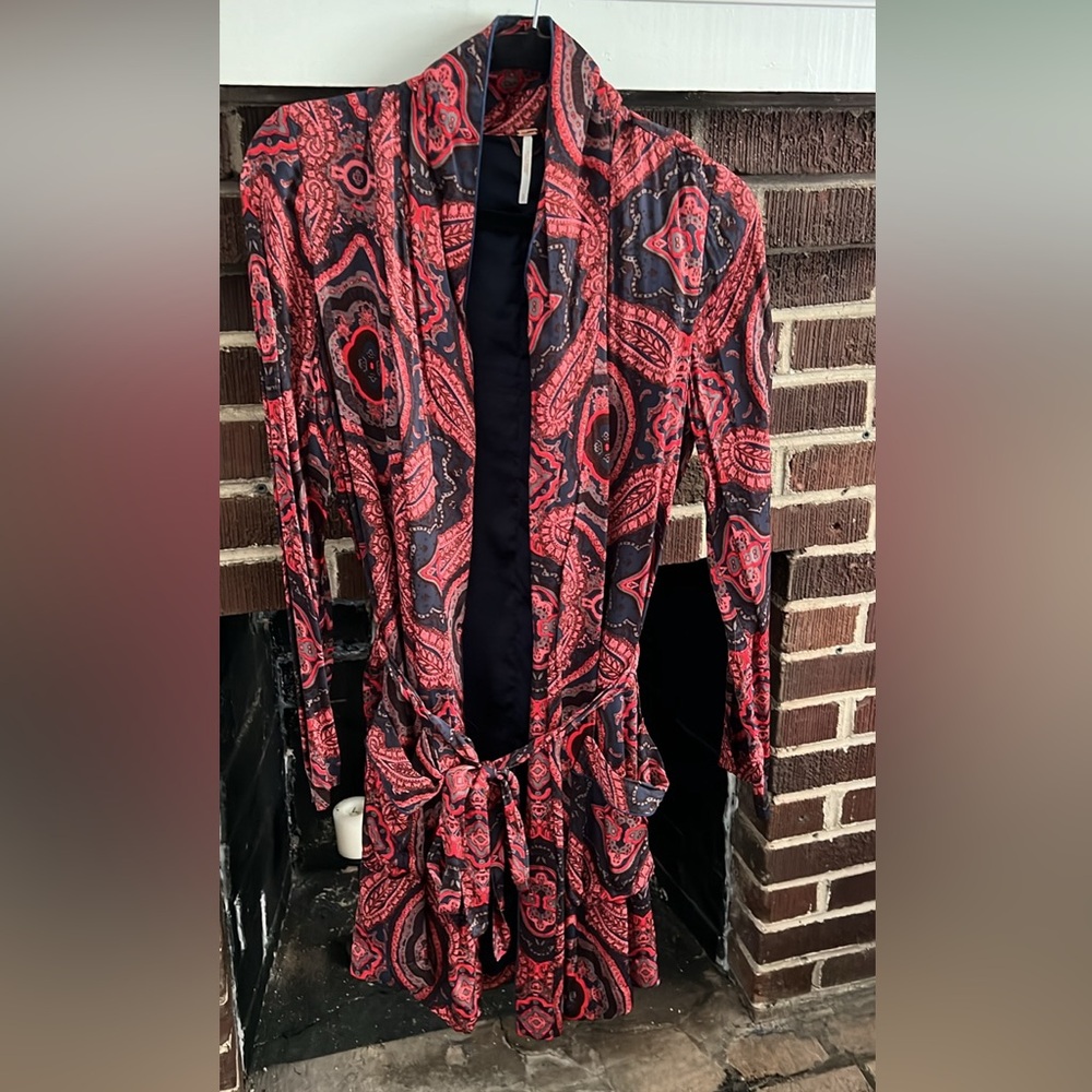 free people satin robe